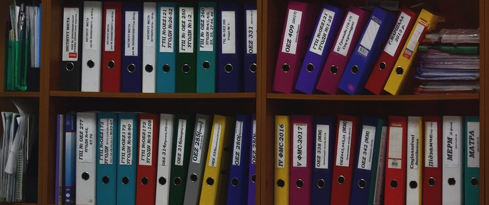 Document folders on the shelves - Viktor Talashuk